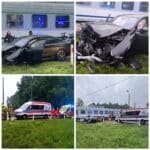 Wypadek na przejeździe kolejowym