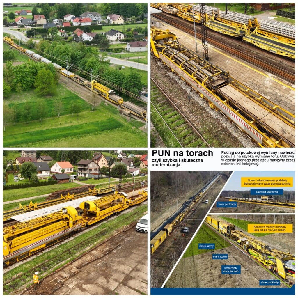 Milczący gigant na torach. PUN zmienia sposób myślenia o remontach linii kolejowych foto: PKP PLK