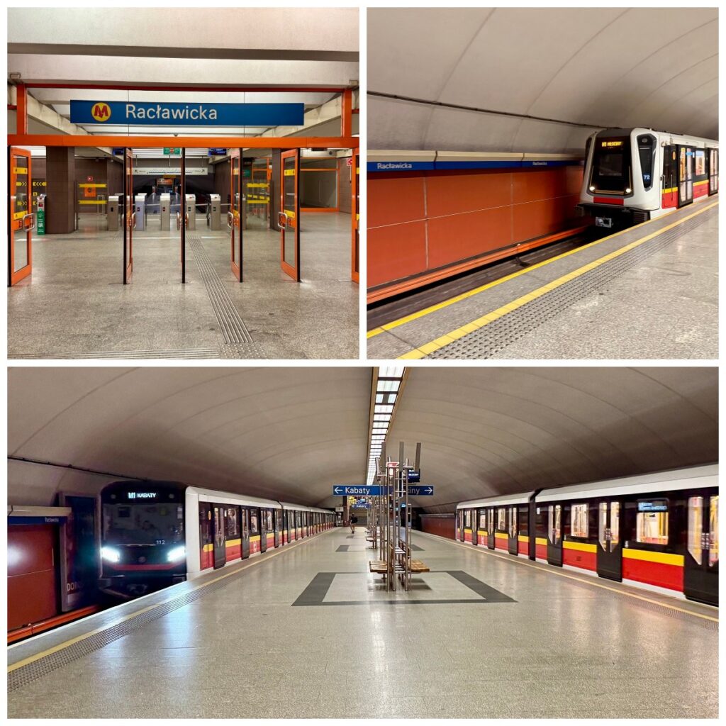 Stacja metra Racławicka ponownie otwarta. Więcej pociągów na linii M1 foto: UM Warszawa