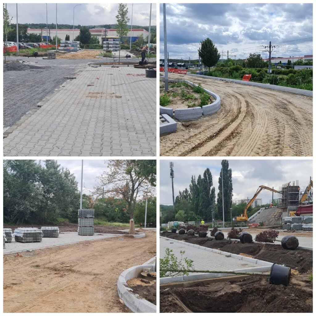 Postęp prac na pętli Turkusowa w Szczecinie. Zakończenie inwestycji coraz bliżej foto: ZDiTM