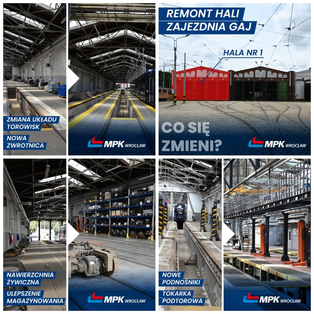 MPK Wrocław przebuduje halę nr 1 w zajezdni tramwajowej Gaj. Ruszają prace foto: MPK Wrocław