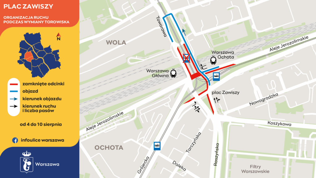 Kolejne utrudnienia dla pasażerów warszawskich tramwajów. Sezon remontowy w pełni foto: UM Warszawa