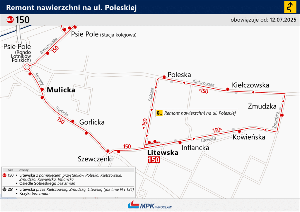 MPK Wrocław buduje mijankę tramwajową. Będą utrudnienia dla pasażerów foto: MPK Wrocław