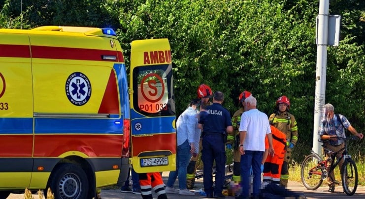 Ostrów Wielkopolski: Rowerzysta potrącony na przejściu dla pieszych ostrow24.tv