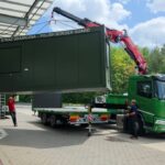 Na granice wyjechały kolejne kontenery, które posłużą jako punkty kontroli granicznej