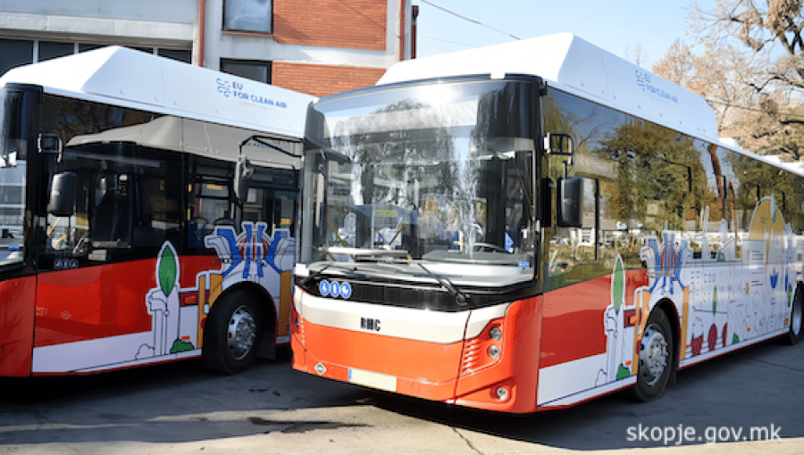 Macedonia Północna inwestuje w elektromobilność – 120 autobusów elektrycznych i 60 ładowarek w jednym przetargu / fot. UM Skopje