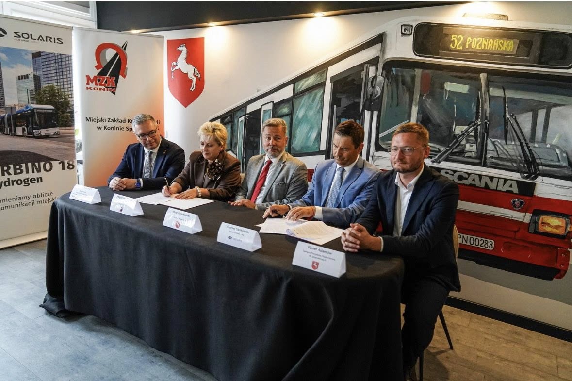 Infobus - Wodorowa ofensywa w MZK Koninie. Umowa na dwa autobusy Solaris Urbino 18 hydrogen