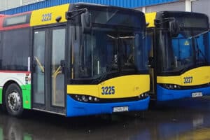 Przegubowe używane Solarisy zasiliły tabor MZK Słupsk - fot. Paweł Drożdż/ Polskie Radio Koszalin