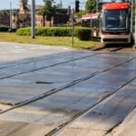 Przejazd tramwajowy w Gdańsku