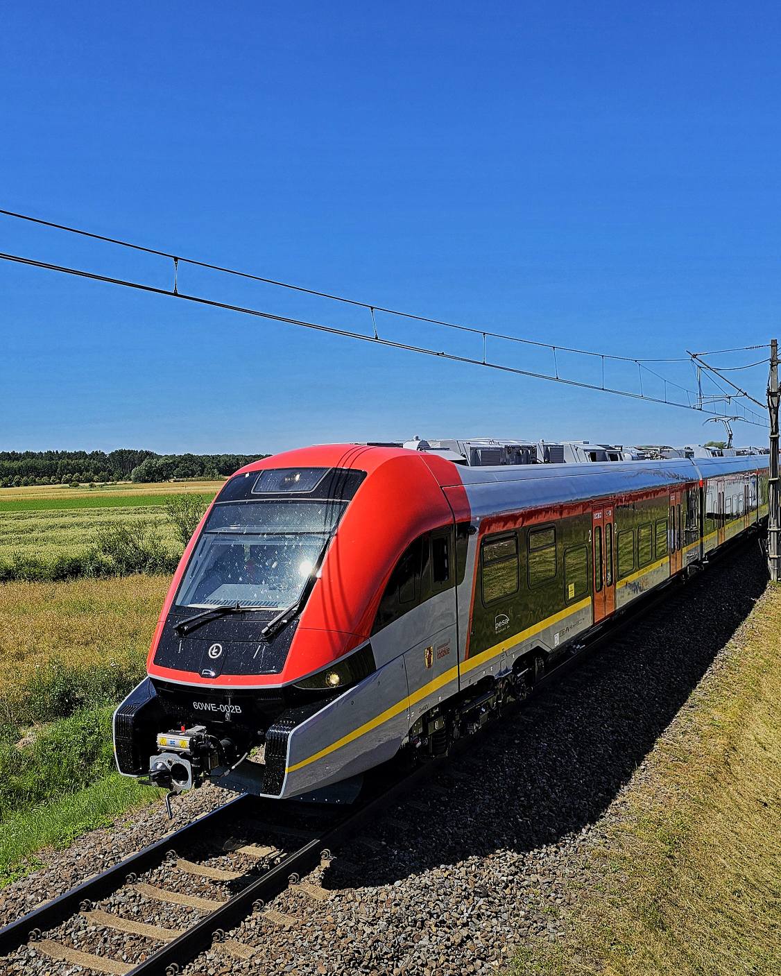 Inforail - Elf3 dla Łódzkiej Kolei Aglomeracyjnej na torze testowym w Żmigrodzie