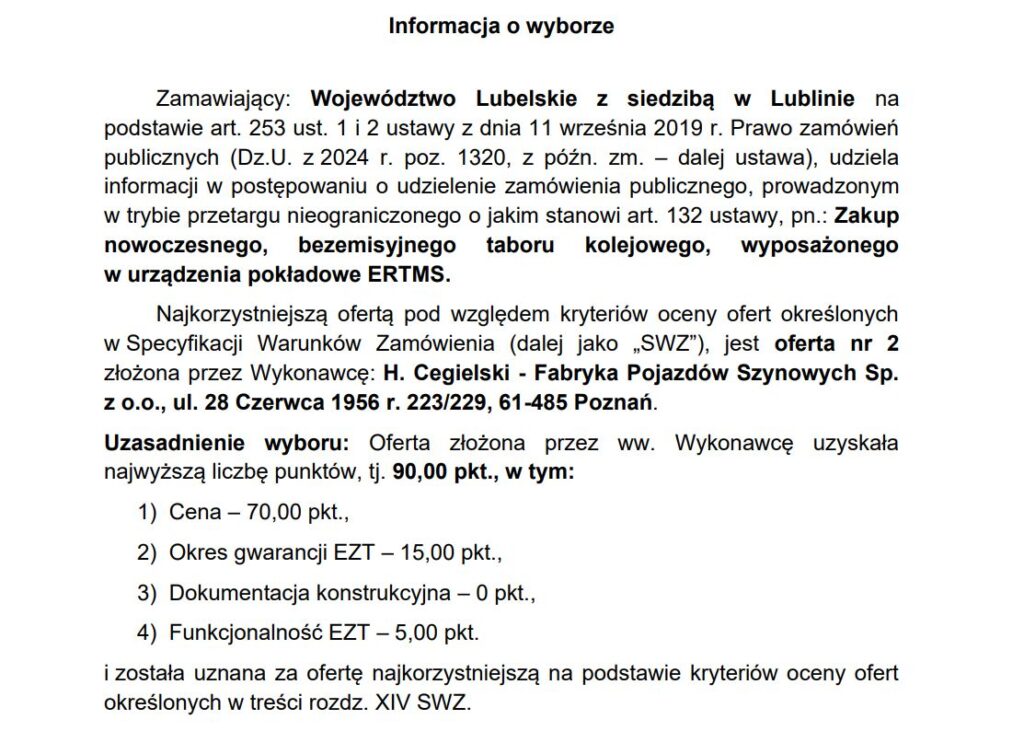 Wybór oferty lubelskie