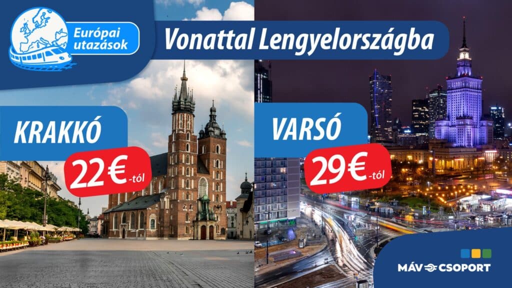 Podróż pociągiem z Węgier do Polski już od 22 euro