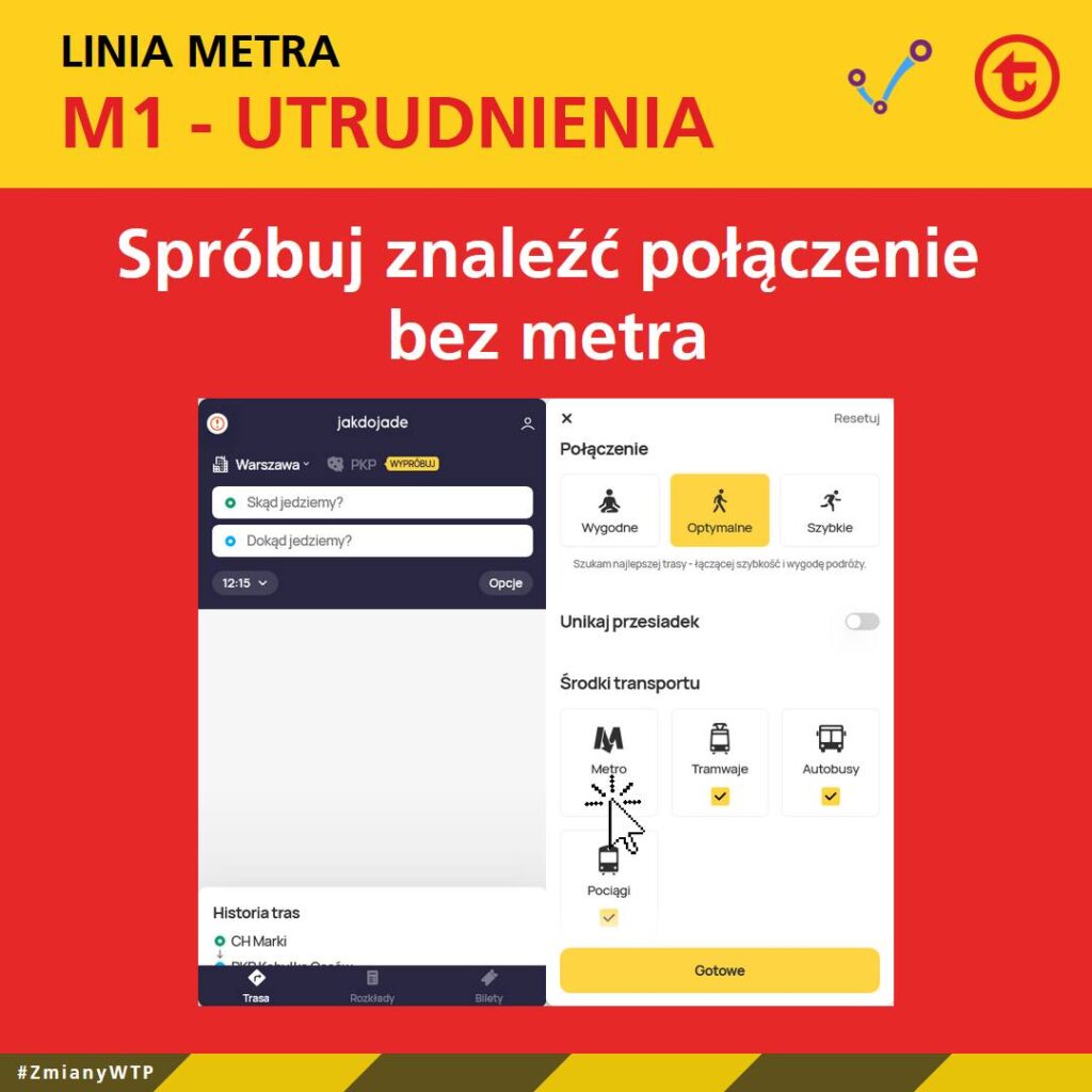 Utrudnienia po awarii metra