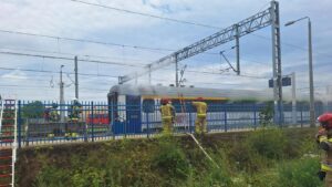 Pożar pociągu PKP IC