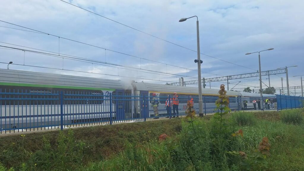 Pożar pociągu PKP IC