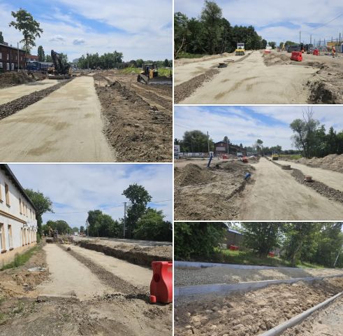 Bydgoszcz: Trwa modernizacja torowiska na ul. Toruńskiej. Tramwaje niskopodłogowe pojadą do Łęgnowa foto: ZDMiKP