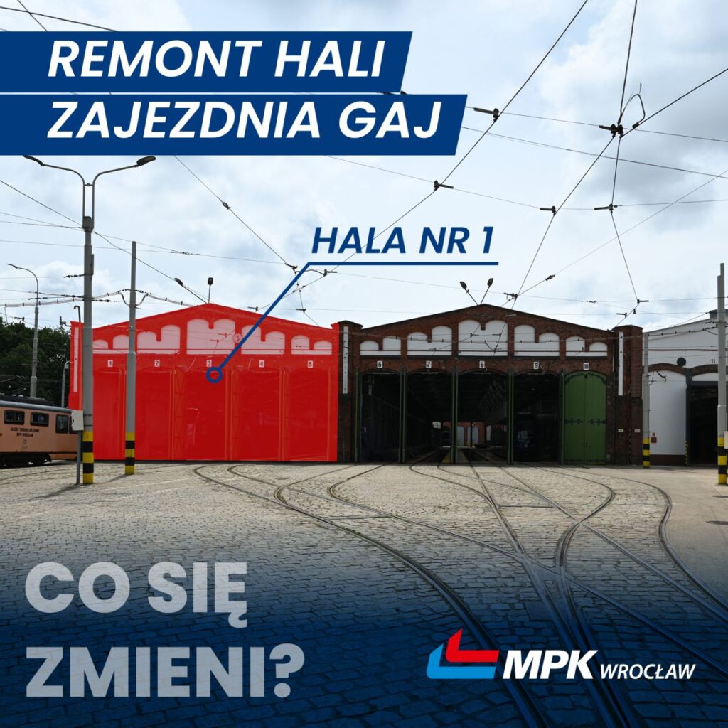 MPK Wrocław przebuduje halę nr 1 w zajezdni tramwajowej Gaj. Ruszają prace foto: MPK Wrocław