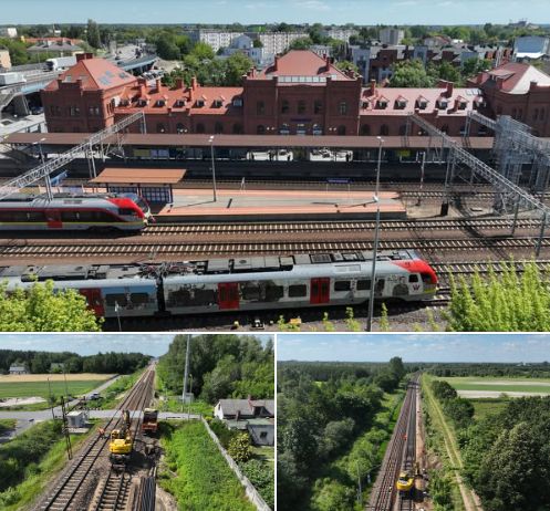 Modernizacja linii kolejowej Skierniewice – Łowicz na finiszu. Pociągi pojadą 160 km/h foto: PKP PLK