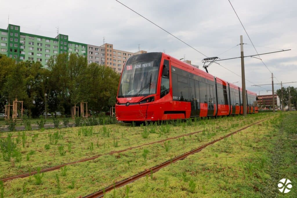 Historyczny dzień dla komunikacji miejskiej w Bratysławie. Tramwaje dotarły na koniec Petržalki foto: DPB
