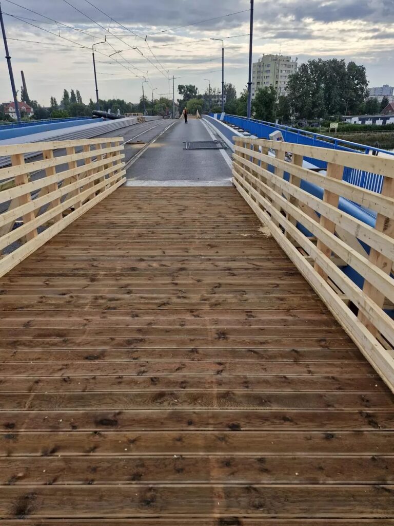 Dzisiaj piesi i rowerzyści wrócili na most Siennicki / Fot. Grzegorz Mehring/ www.gdansk.pl