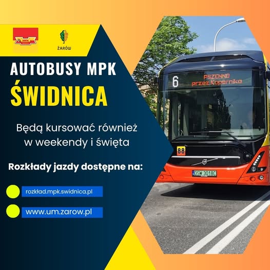 Świdnicka komunikacja miejska na wakacje 2025