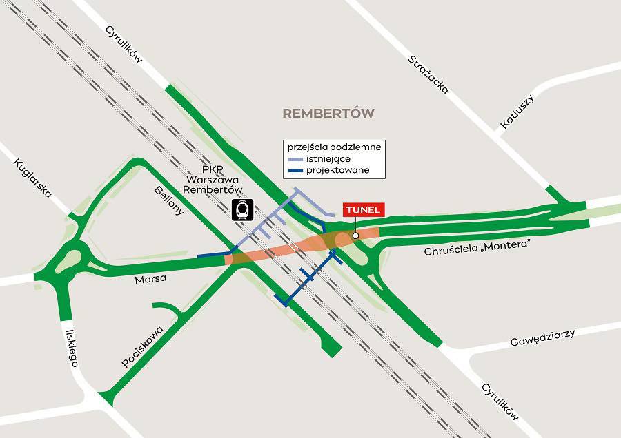 Będzie wyczekiwany przez pasażerów i mieszkańców Rembertowa tunel pod torami