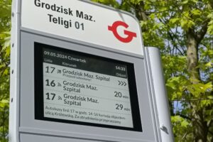Tablice z e-papieru na przystankach GPA. Pierwsze tego typu w Polsce