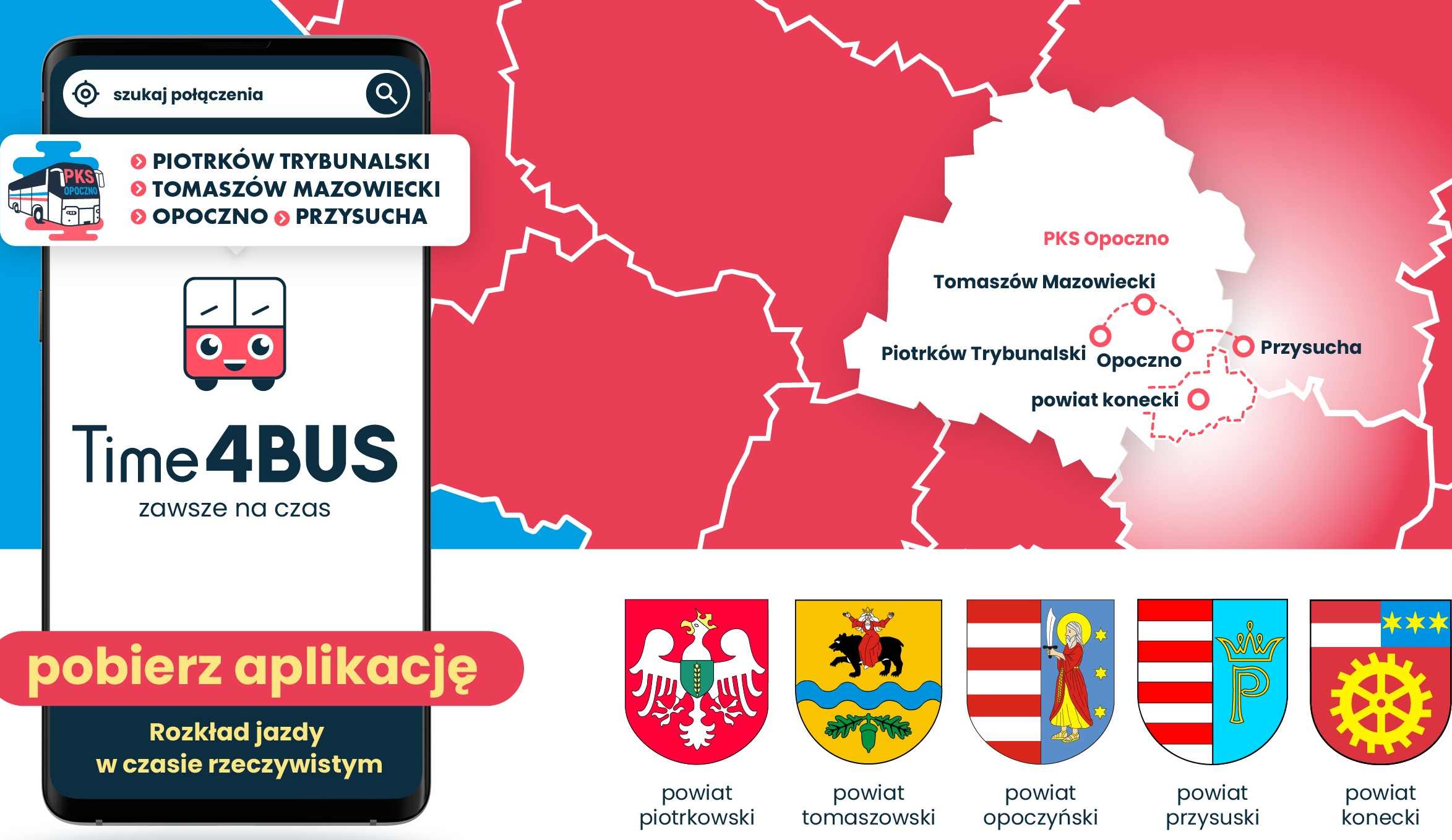 Infotrans - Kolejne gminy z dynamiczną informacją pasażerską. Time4BUS w sieci PKS Opoczno