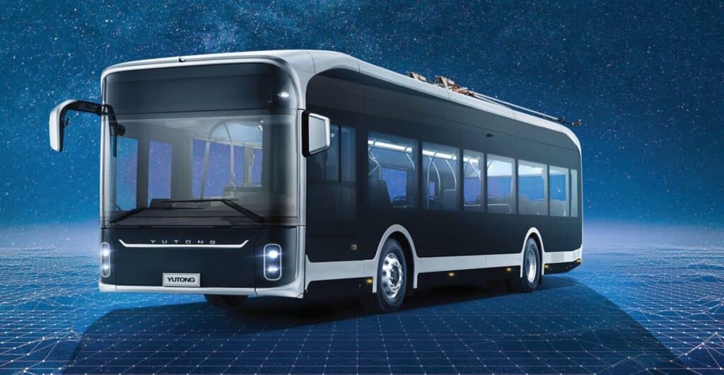 Trolejbus na bazie niskopodłogowego autobusu elektrycznego Yutong U12
