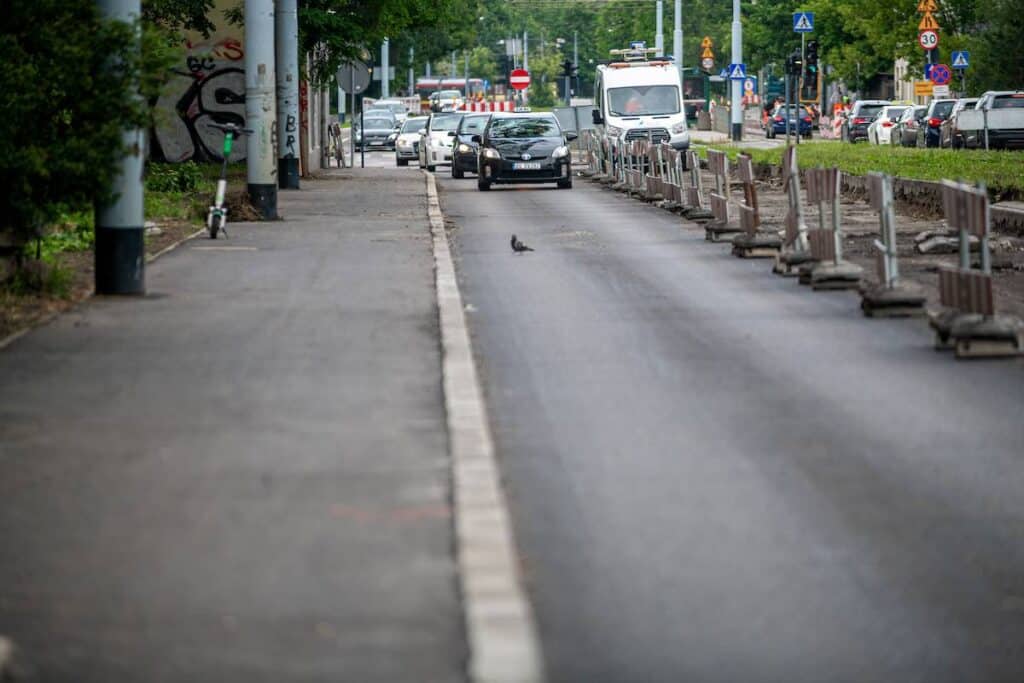 Weekendowe wstrzymanie ruchu tramwajów po ul. Pabianickiej w Łodzi foto: UM Łódź
