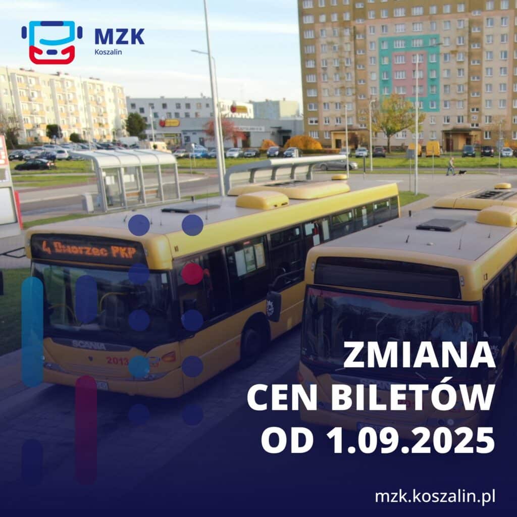 MZK Koszalin podnosi ceny biletów – zmiany od 1 września 2025 / fot. MZK Koszalin