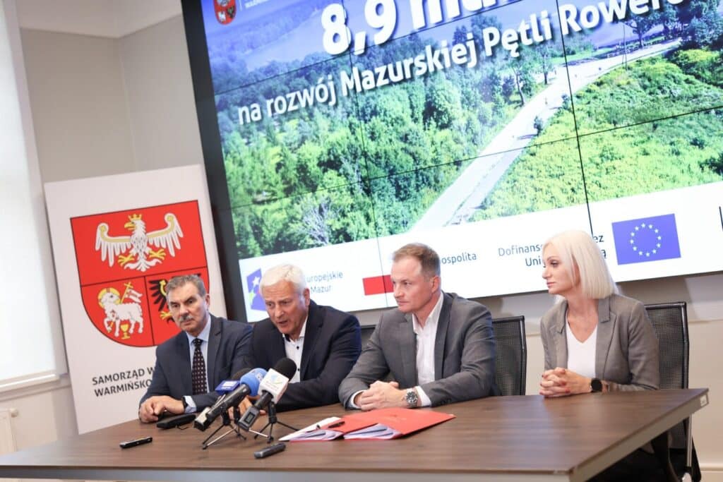 Kolejna inwestycja na Mazurach: Nowe odcinki uzupełnią Mazurską Pętlę Rowerową. Umowa podpisana / fot. Stowarzyszenie Wielkie Jeziora Mazurskie