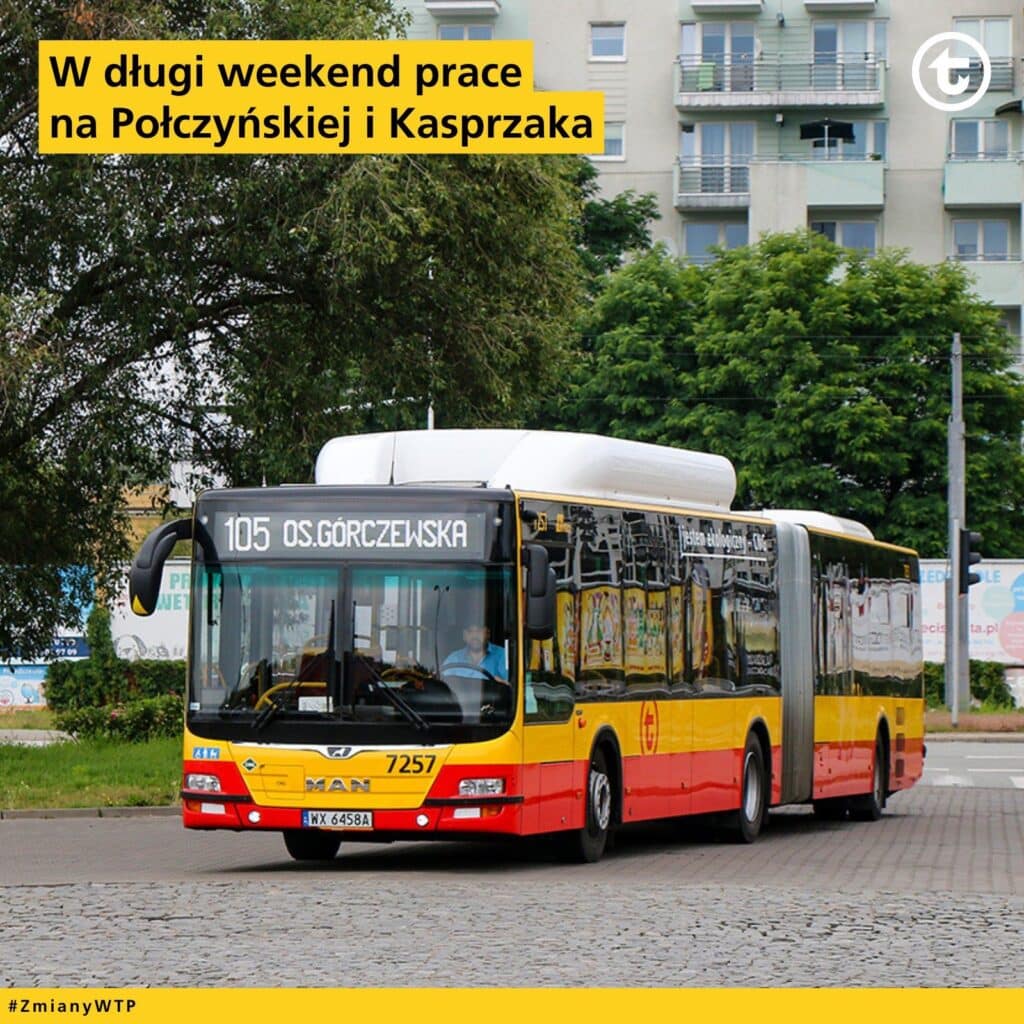 Warszawa/ Zmiany w komunikacji miejskiej w długi weekend sierpniowy