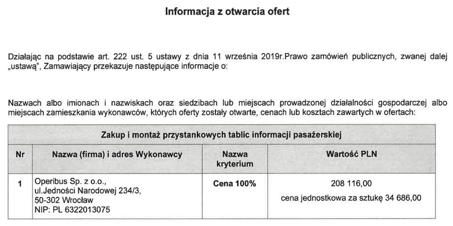 Brwinów ma ofertę na tablice w e-papierze. Nadal drogo