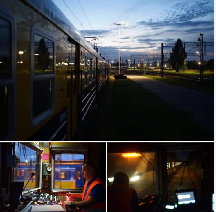 EN57-1100 PKP SKM wraca na tory. W historycznym malowaniu foto: PKP SKM