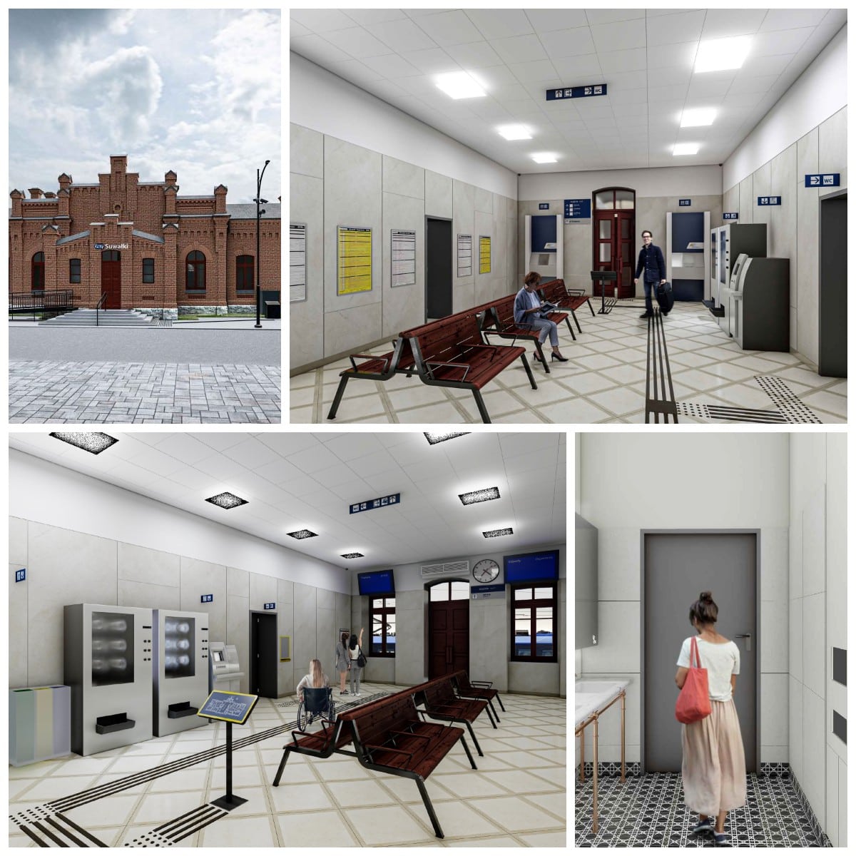 Inforail - Historia spotyka nowoczesność. Dworzec kolejowy w Suwałkach przechodzi przemianę