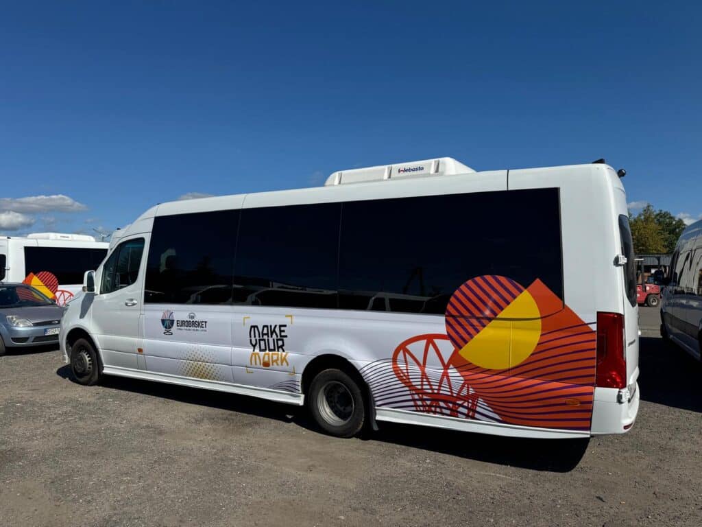 Raf Trans oficjalnym przewoźnikiem EuroBasket 2025. Wiemy z jakimi autobusami