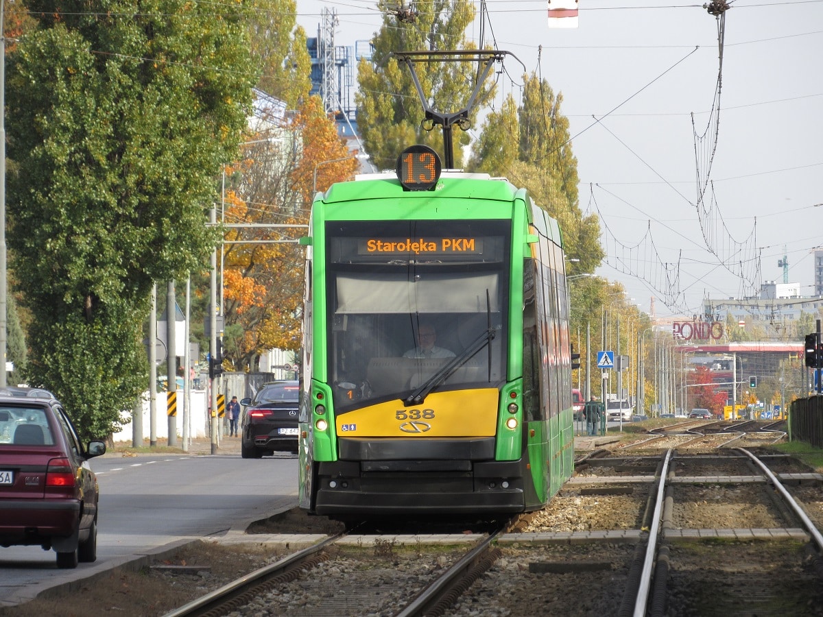Infotram - Poznań zmienia trasę tramwaju linii 13. Na wniosek pasażerów pojedzie w nowej relacji okólnej