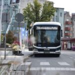 KA Świnoujście testuje przegubowy elektrobus. Od firmy MAN/ fot. Joanna Agatowska -Prezydent Świnoujścia/Fb