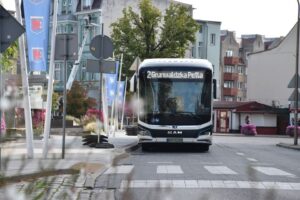KA Świnoujście testuje przegubowy elektrobus. Od firmy MAN/ fot. Joanna Agatowska -Prezydent Świnoujścia/Fb