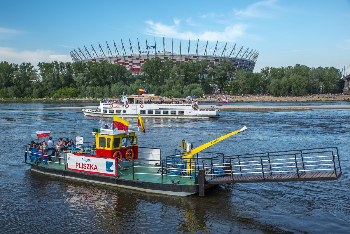Infoship - Więcej rejsów promami przez Wisłę. Zmiany w rozkładzie Warszawskich Linii Turystycznych