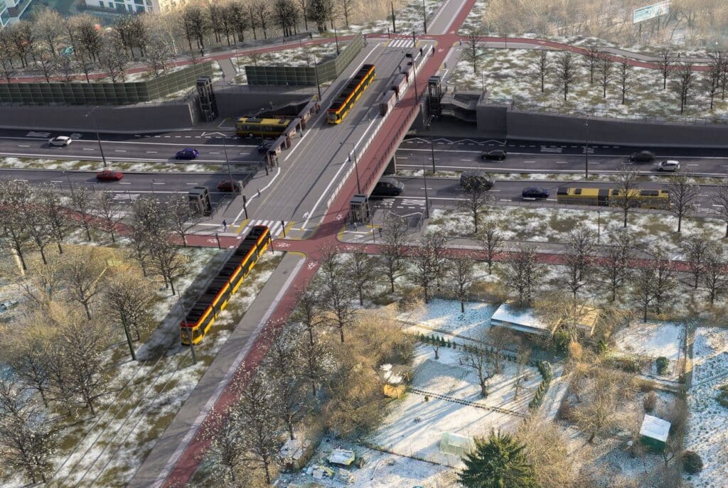 Tramwaj na Gocław trochę bliżej. 20 minut do centrum i zielone torowiska dla 60 tysięcy mieszkańców foto: UM Warszawa