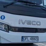 Nowoczesne autobusy pracownicze Iveco Crossway w barwach Mercus Logistyka