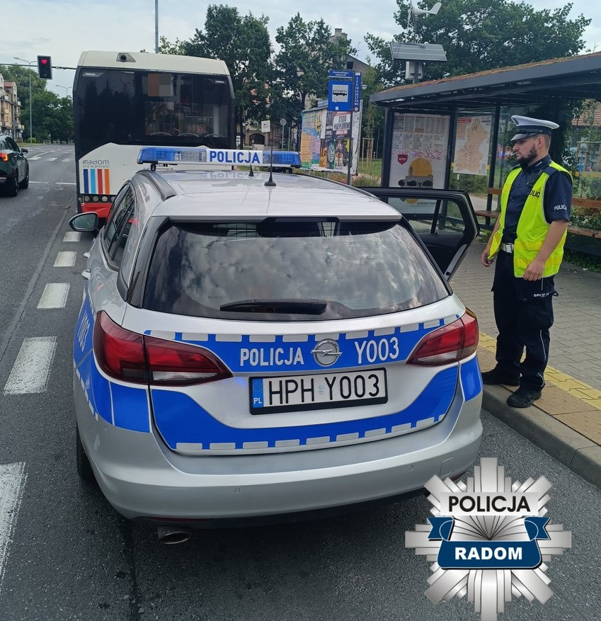 Radom/ Policjanci zatrzymali kierowcę autobusu miejskiego; był pod wpływem alkoholu i narkotyków / fot. Policja