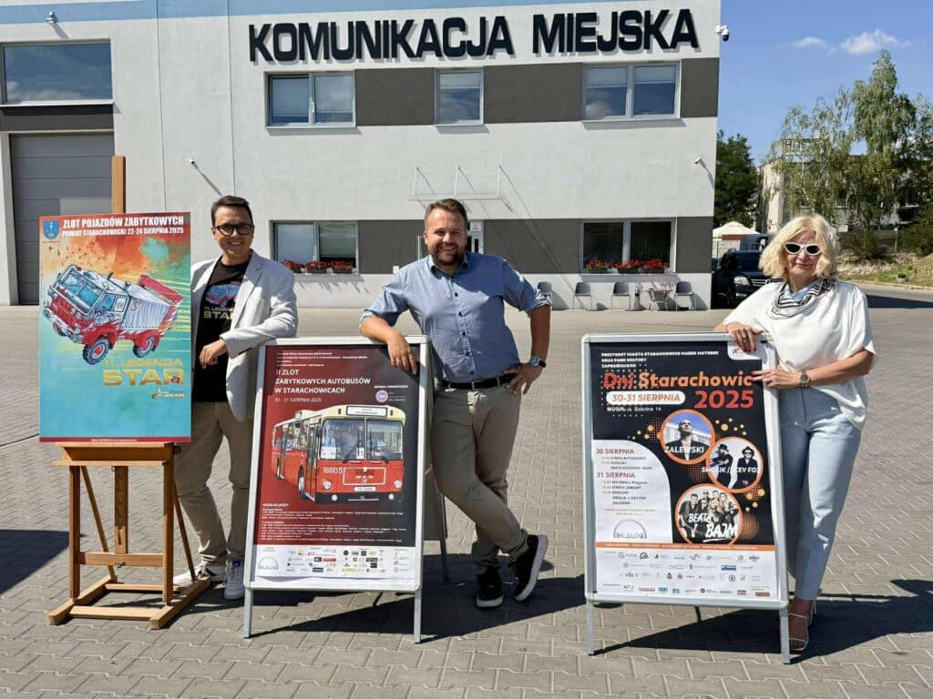 Starachowice ze Zlotem Pojazdów Zabytkowych „Legenda Stara” oraz Zlotem Autobusów Zabytkowych.