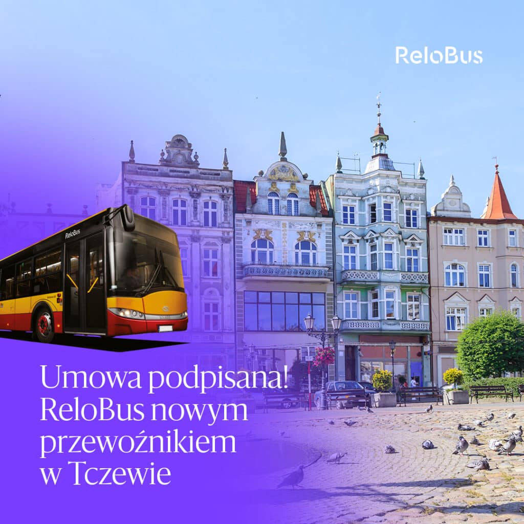 ReloBus przejmuje komunikację miejską w Tczewie – nowa jakość od 1 września