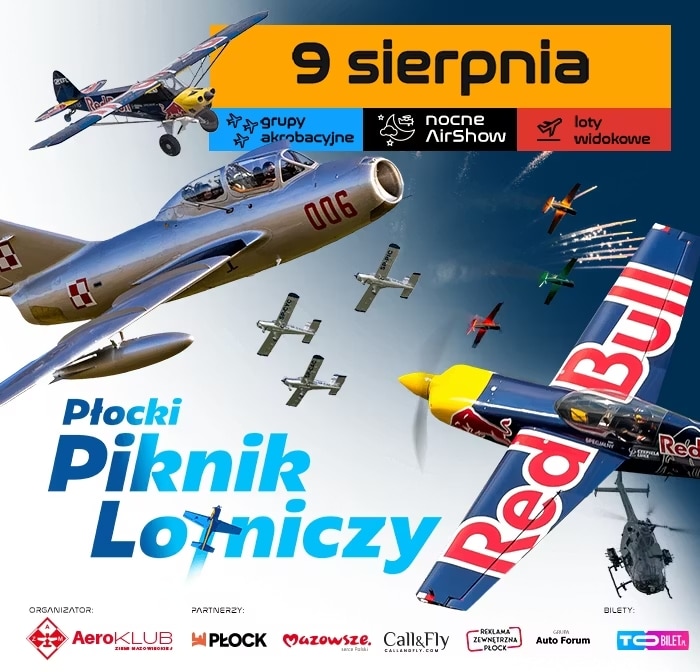 Płocki Piknik Lotniczy wraca po pięciu latach – pokazy, balony i Nocne Air Show