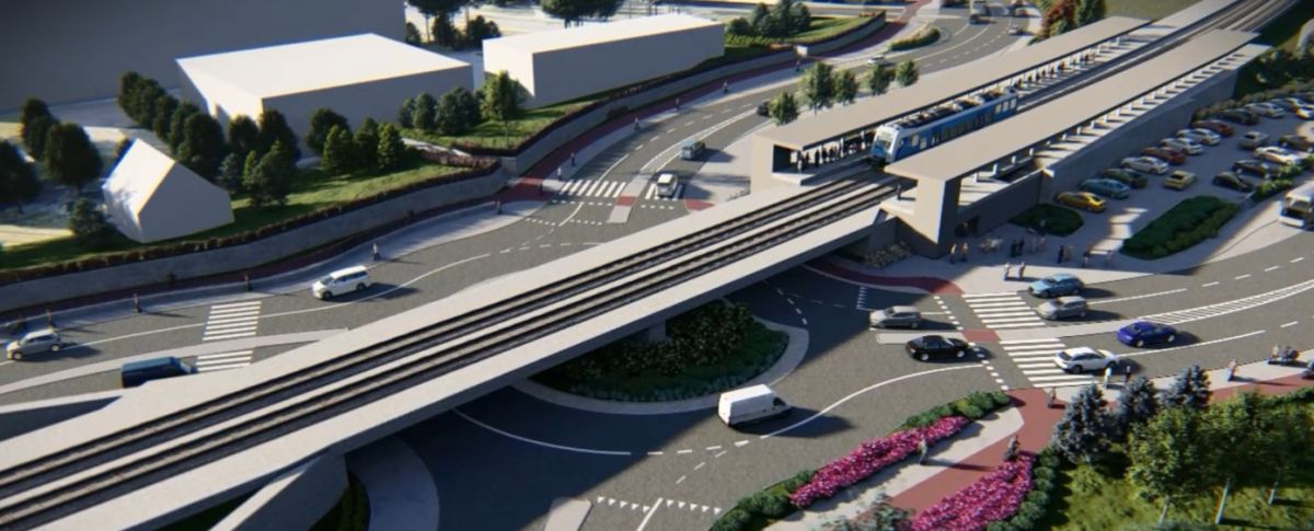 Inforail - Duże zmiany komunikacyjne w Gliwicach Łabędach. Rusza nowy etap inwestycji kolejowo-drogowej