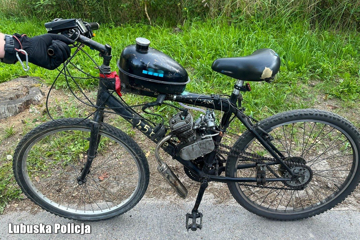 Infobike - Lubin: 18-latek zbudował rower z silnikiem spalinowym.