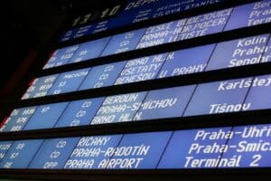 Punktualność pociągów w Czechach